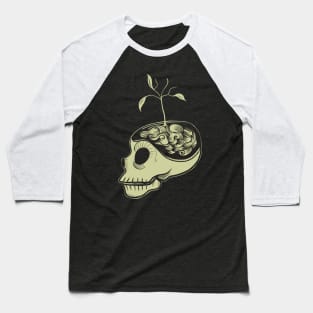 Cute Skulls Think Green Baseball T-Shirt